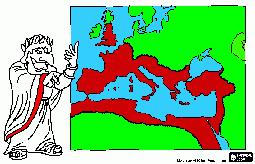 roman coloring page