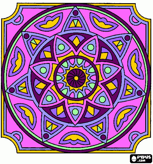 Rosace coloring page