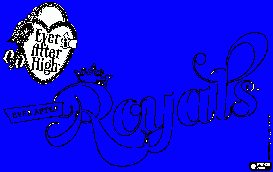 Royals Letters coloring page