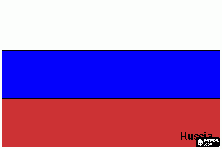 russia coloring page