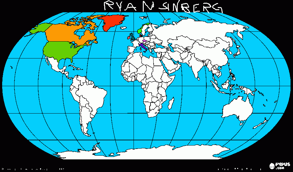 Ryan Sindberg's Where Are You From? Map coloring page