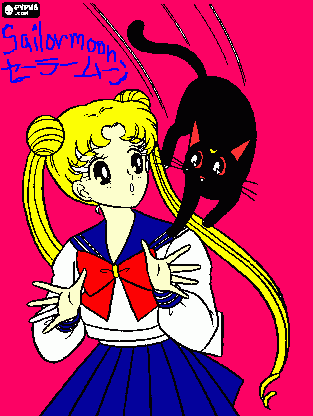 Sailor Moon-Usagi Tsukino coloring page
