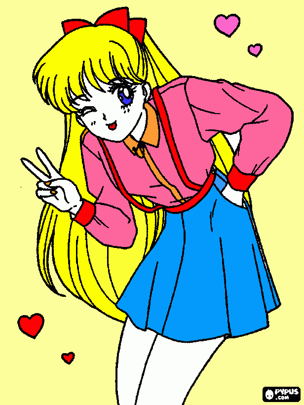 Sailor Venus/Minako coloring page