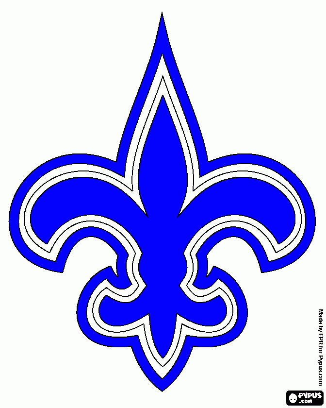 saints logo coloring page
