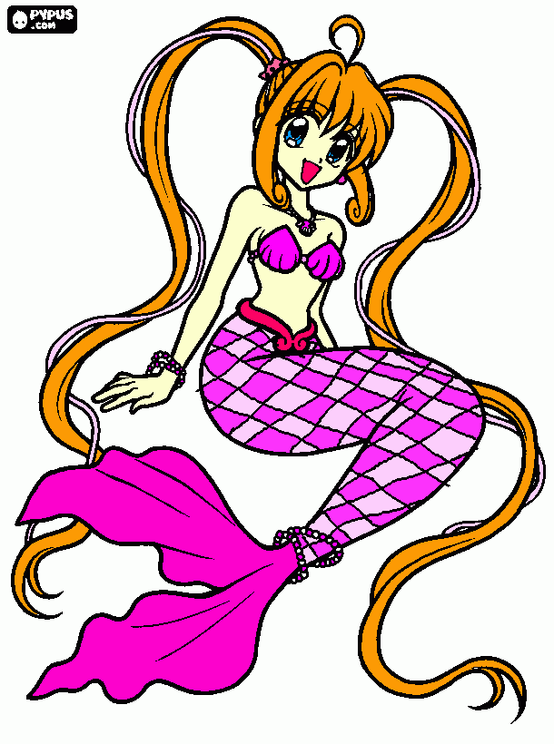 Sakura coloring page