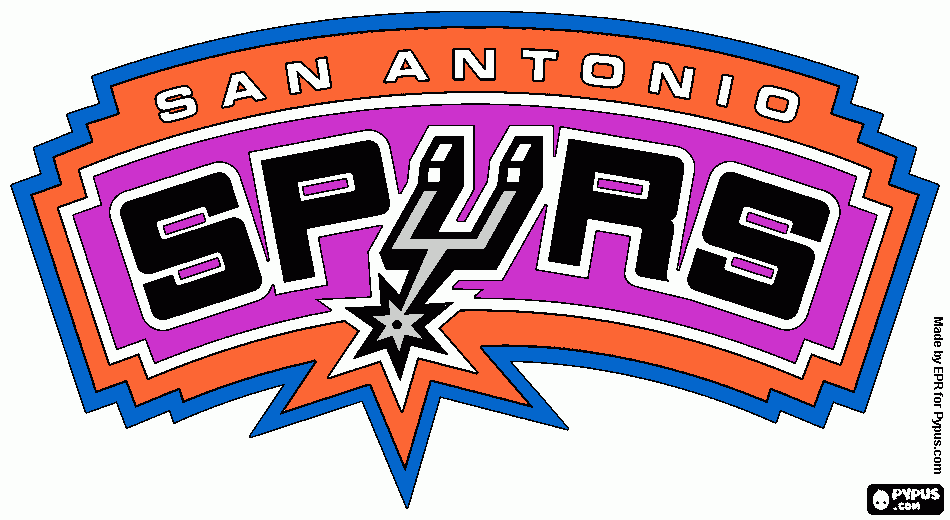 San Antonio Spurs coloring online coloring page
