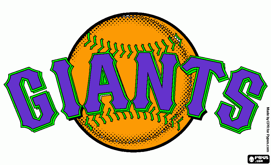 San Francisco Giants logo coloring page