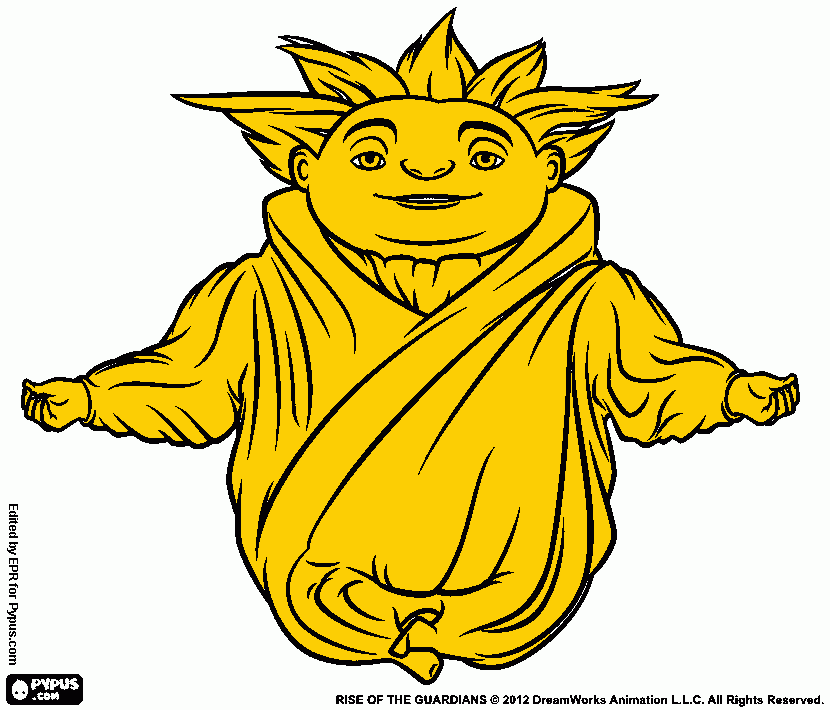 sand man coloring page