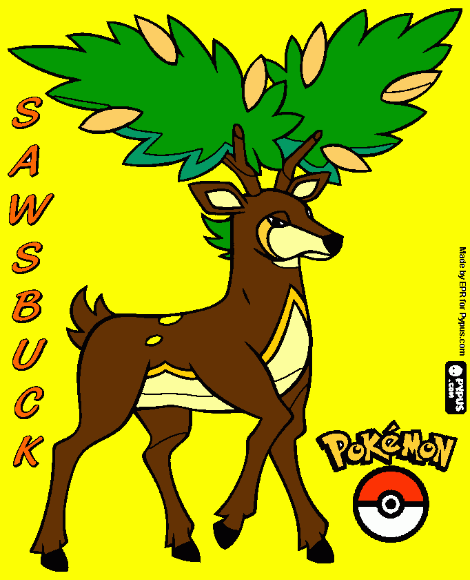 Sawsbuck(Summer) coloring page