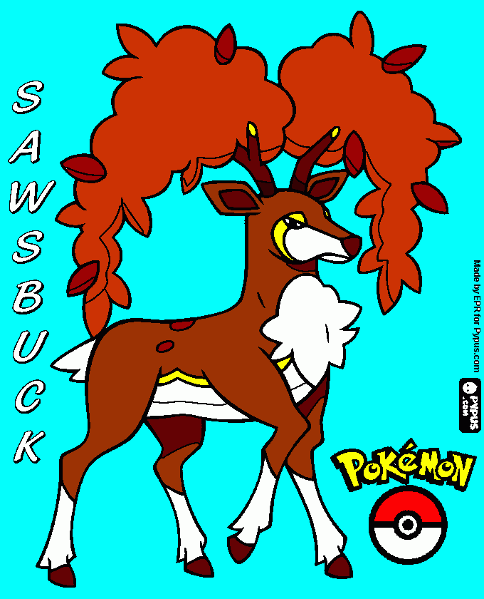 Sawsbuck (Autumn) coloring page
