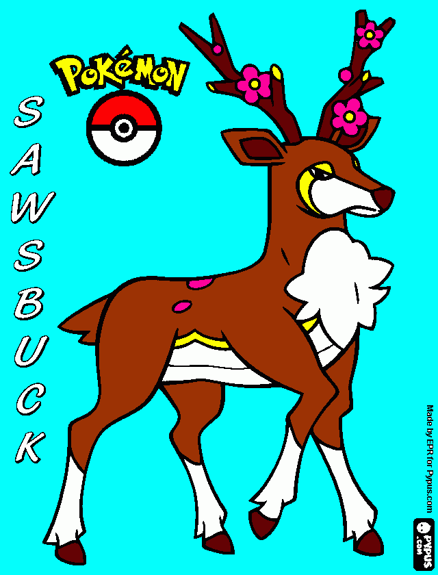 Sawsbuck (Spring) coloring page