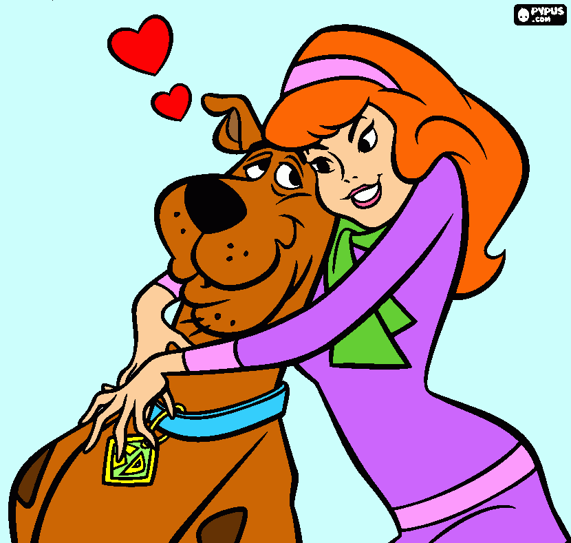scooby dooby doo coloring page