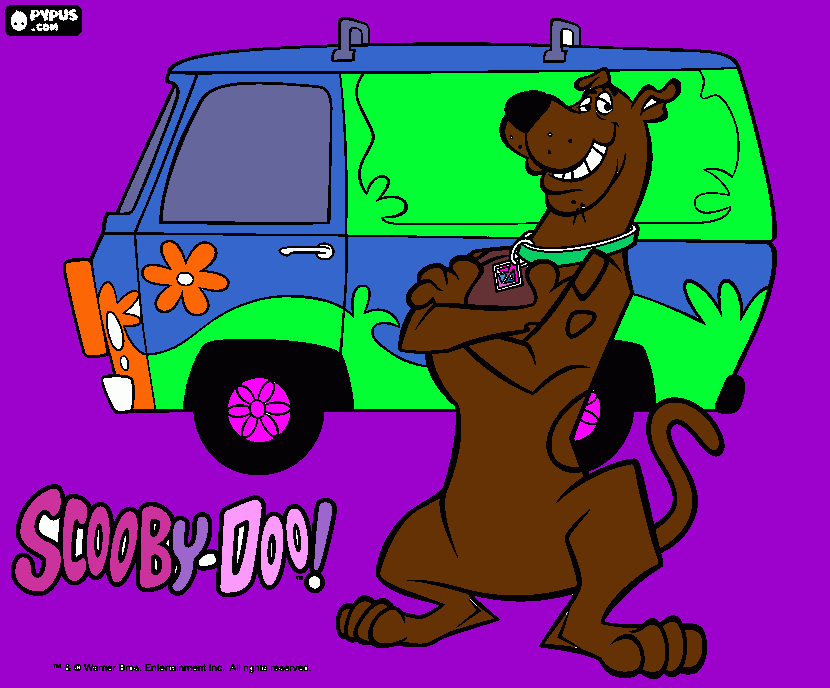 scooby snack coloring page