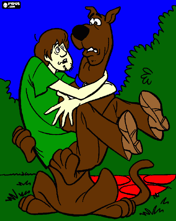 scooby coloring page