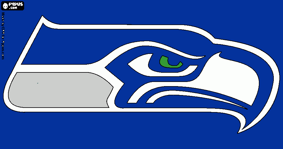 seahawk lgo coloring page