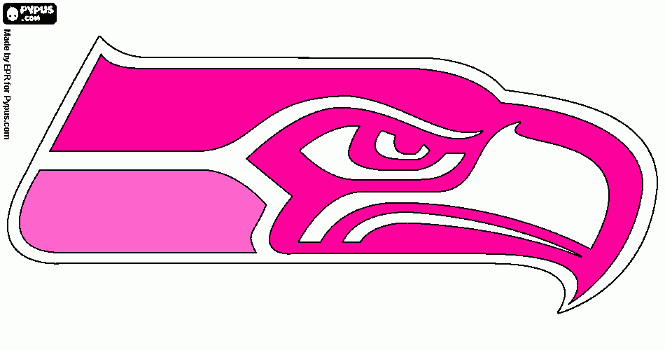 SeahawkPink coloring page