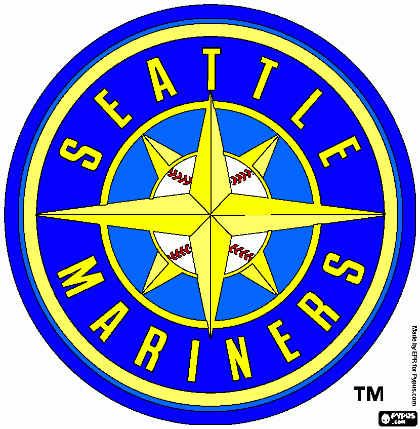 Seattle Mariners BY coloring page
