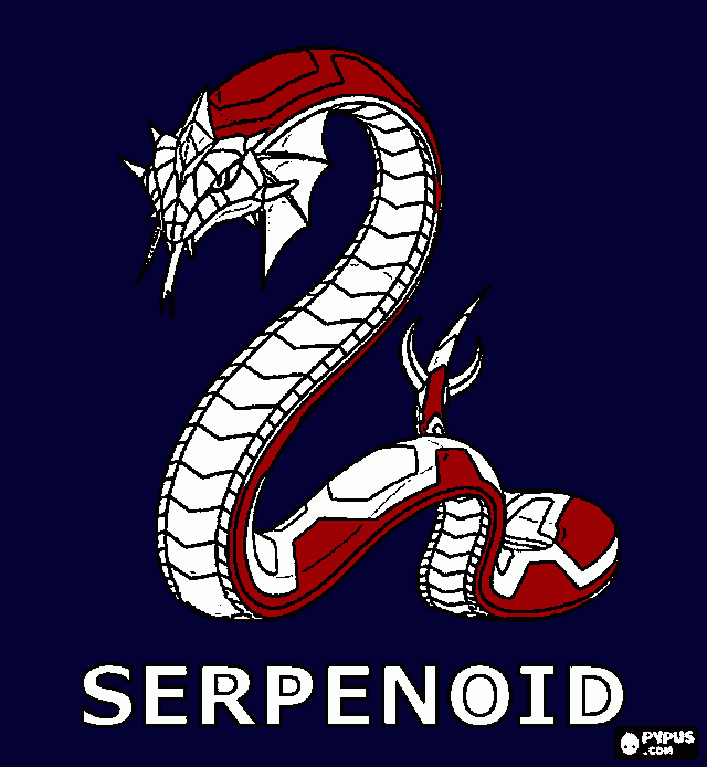 serpenoid the snake guy coloring page