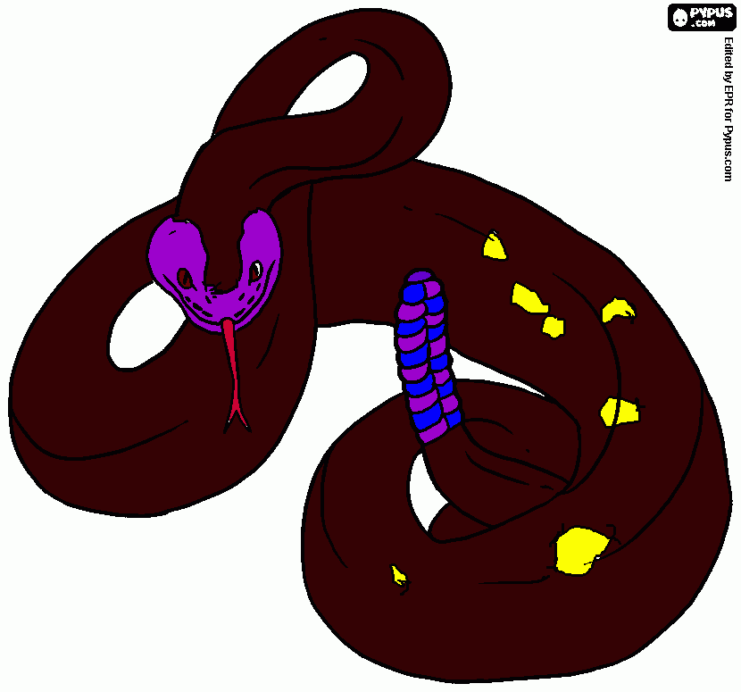 serpent coloring page