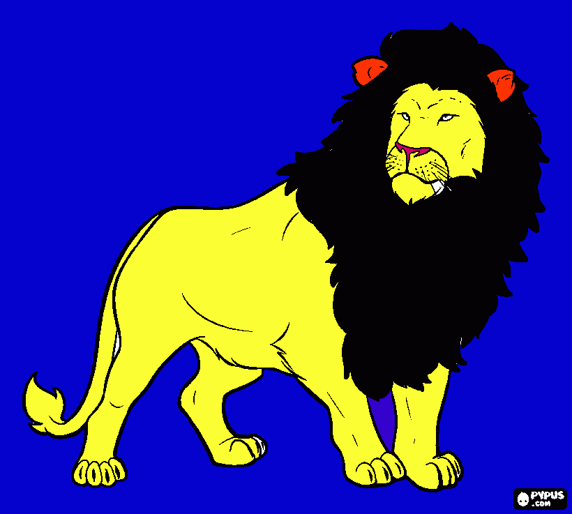 simba picture coloring page