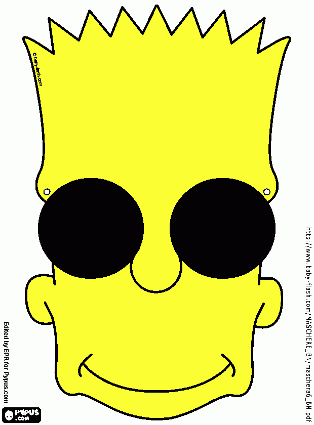 simpson coloring page