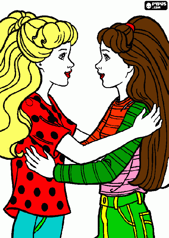 Sisters! coloring page