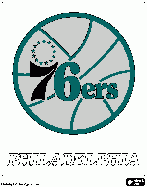 Sixers coloring page