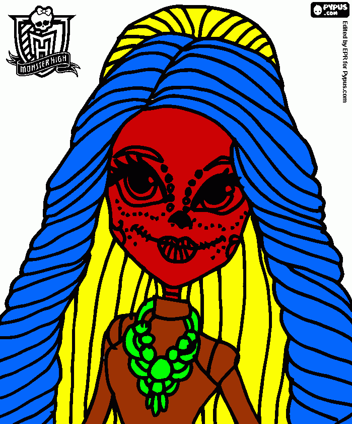 Skelita Calaveras coloring page