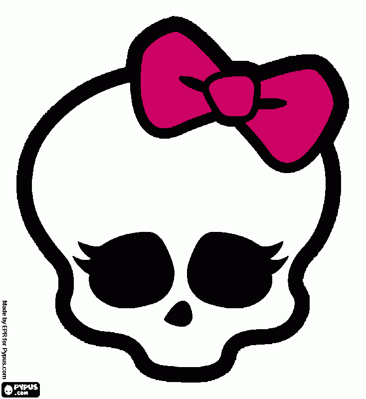 skull coloring page