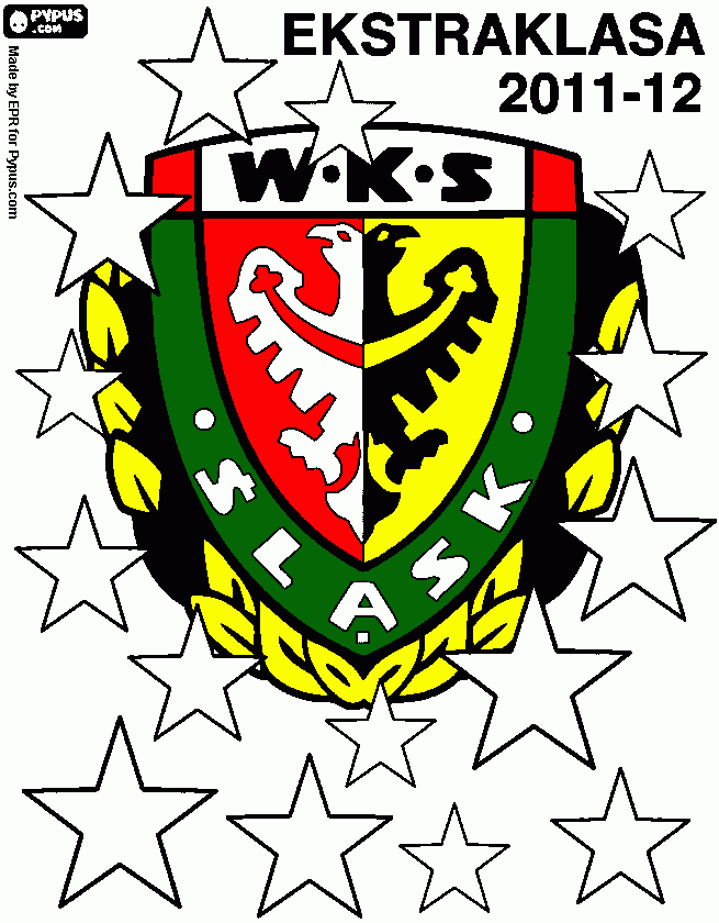 slask wroclaw coloring page