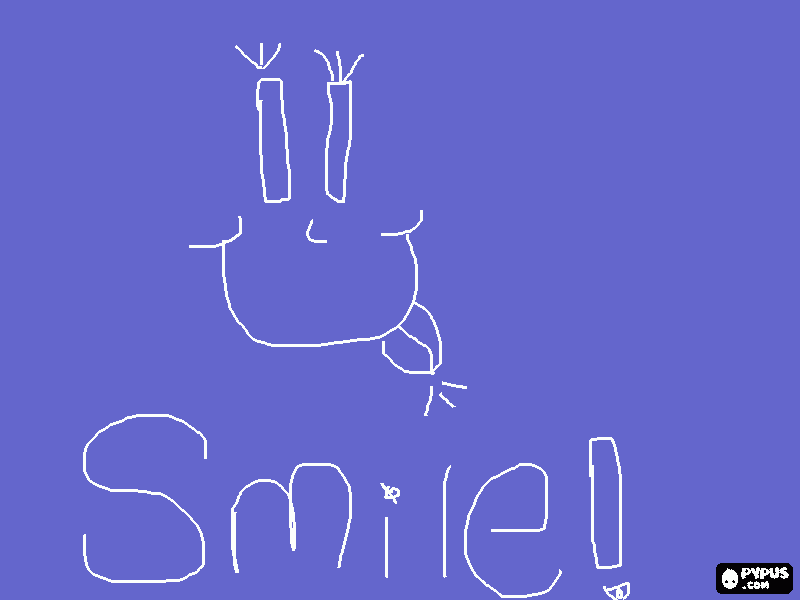 smile!!!! coloring page