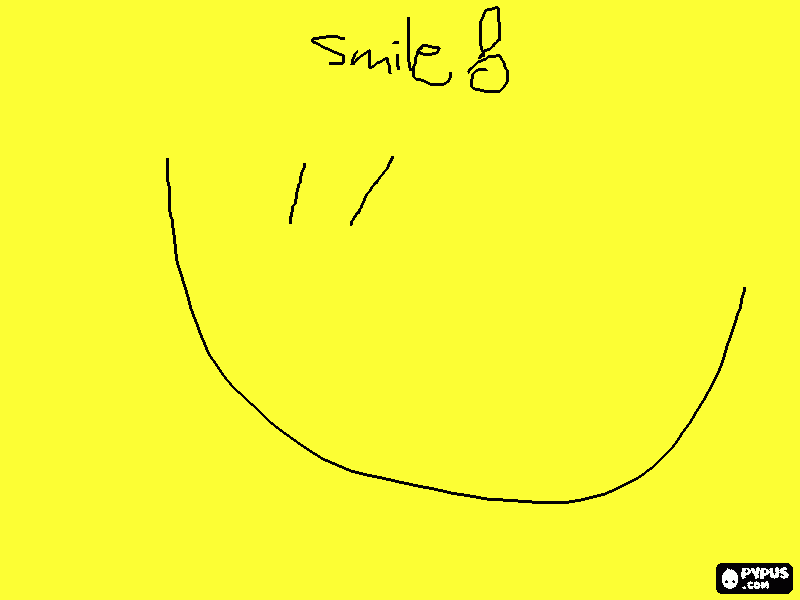 SMILE! coloring page