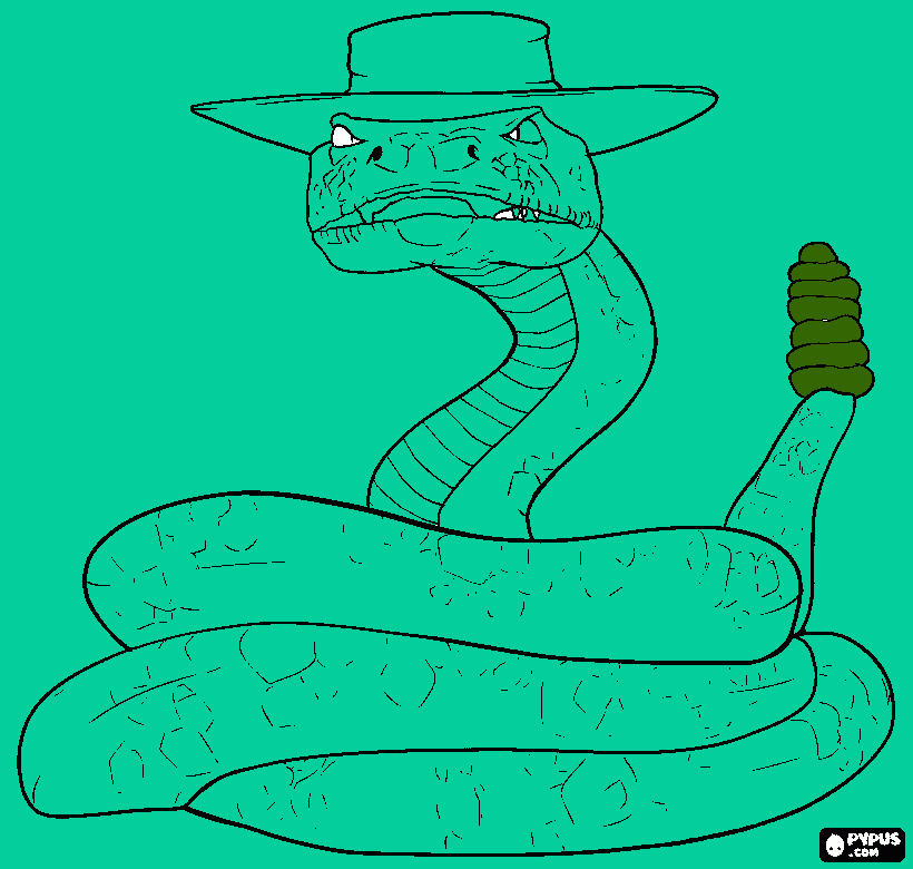 snake coloring page