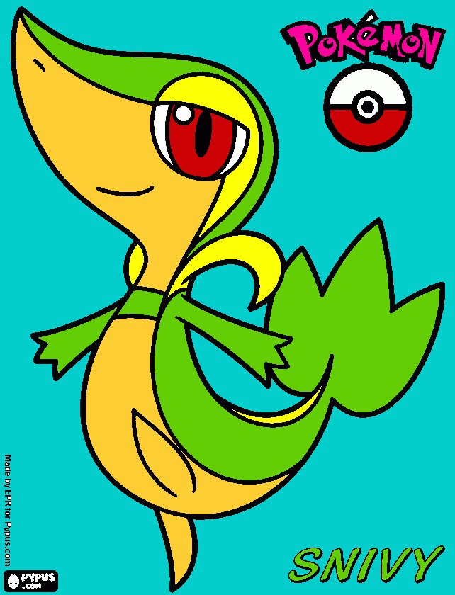 snivy pic coloring page