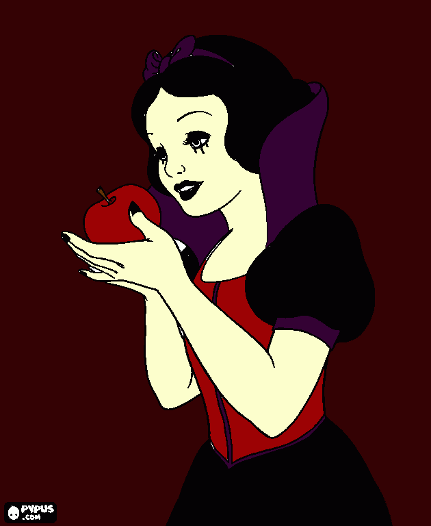 snow white onesie coloring page