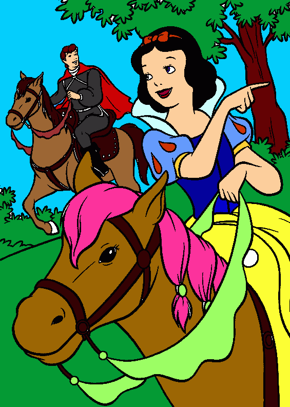 snow white coloring page