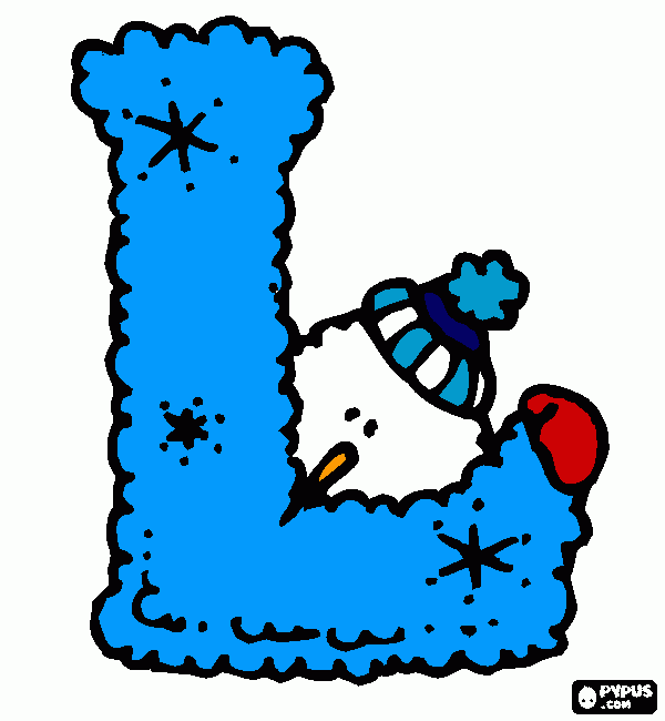 Snowman for Laura coloring page