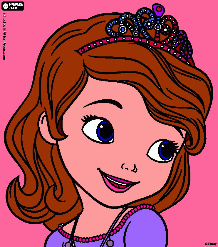 Sofia by my daughter coloring page