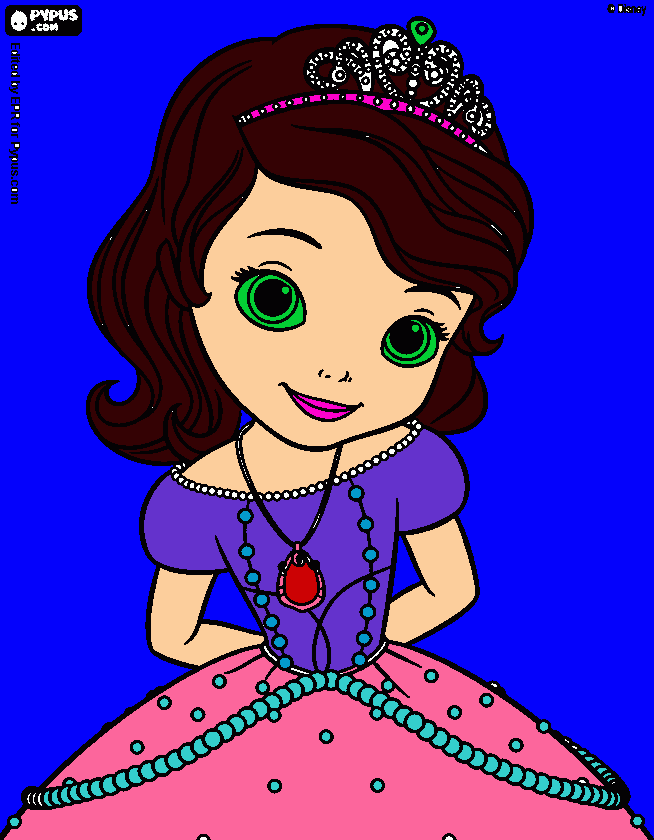 Sofia drawing coloring page