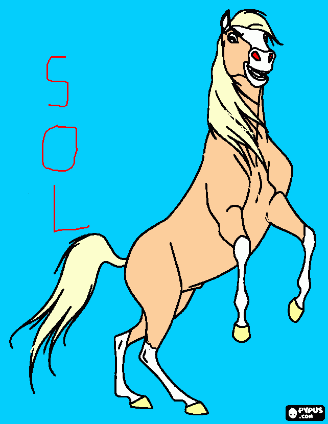 Sol coloring page