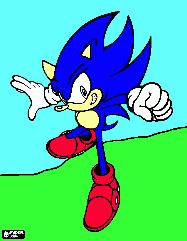 Sonic Boom coloring page