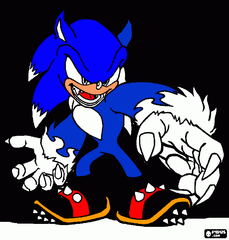 Sonic Pic coloring page