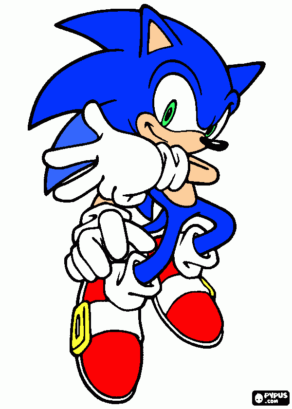 sonicx coloring page