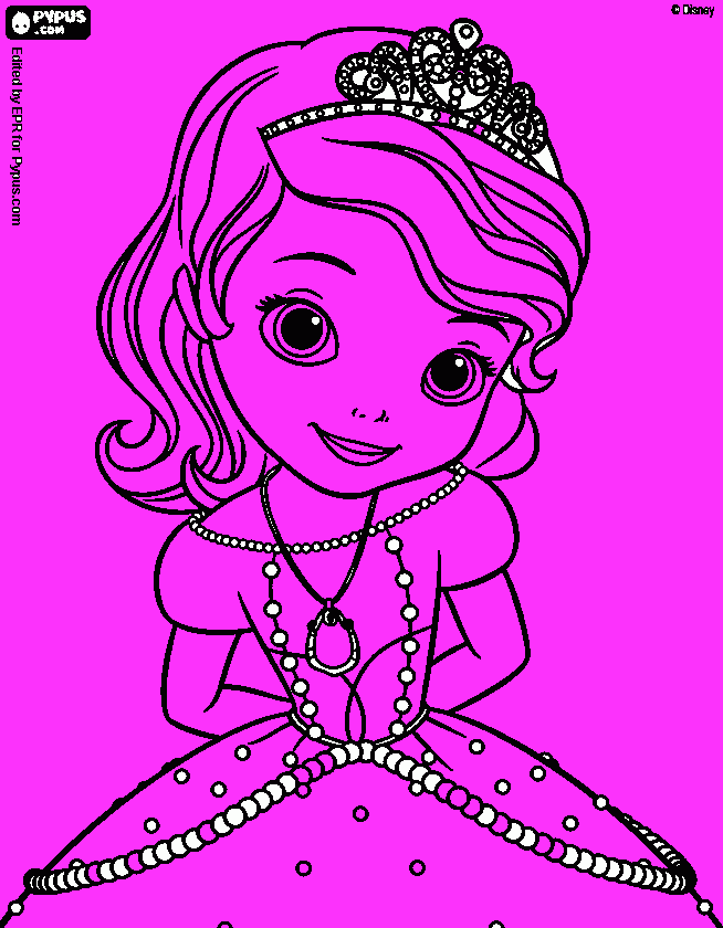 sophia princess coloring page