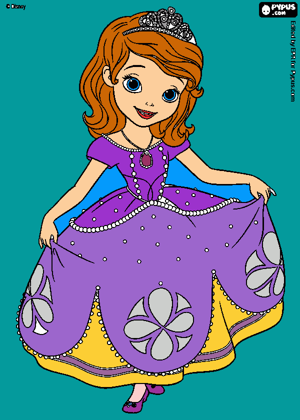sophia  the  first coloring page