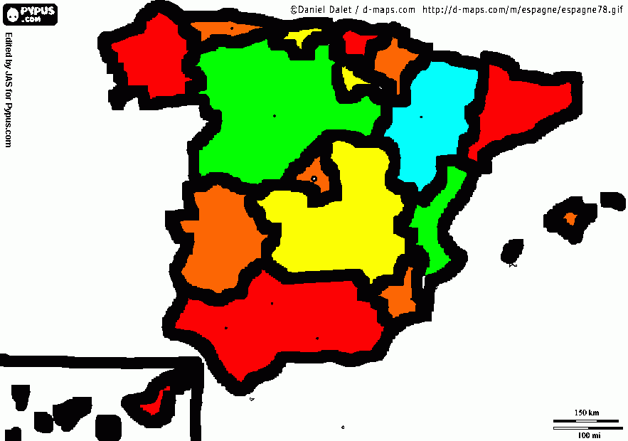 Spain  coloring page