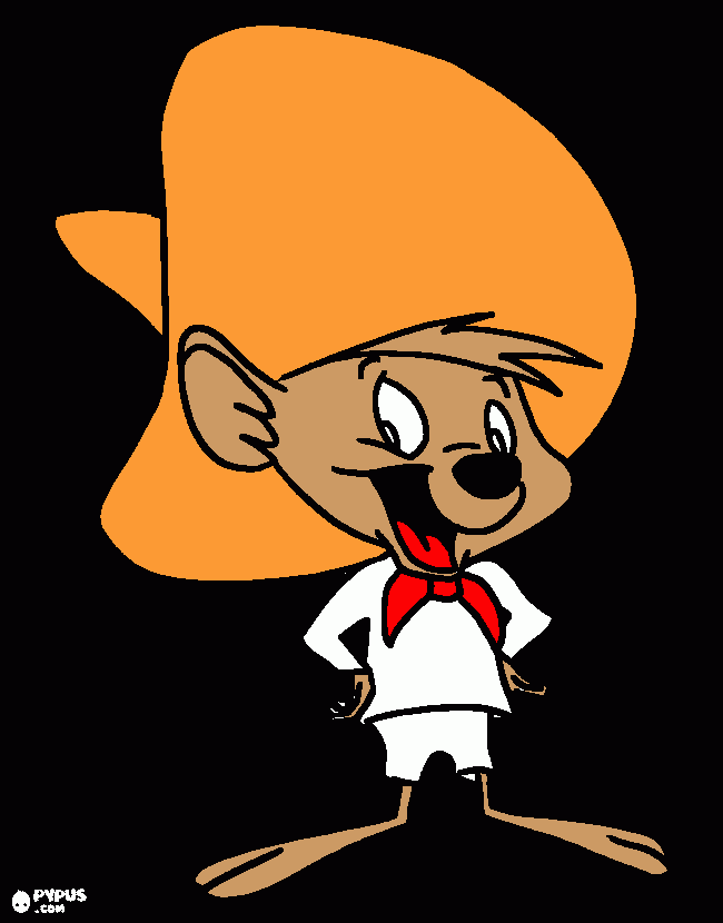 speedy gonzales coloring page