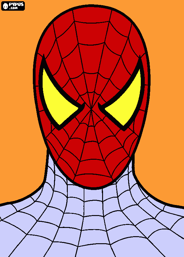 spiderman pic coloring page