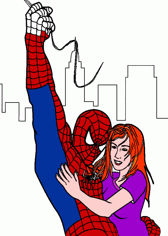 spiderman coloring page