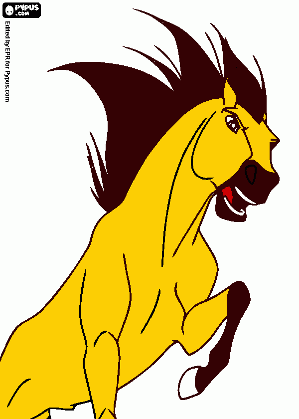 spirit is a amazeing horse coloring page